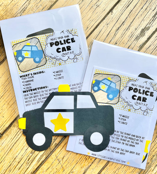 Make Your Own Police Car Paper Craft Kit