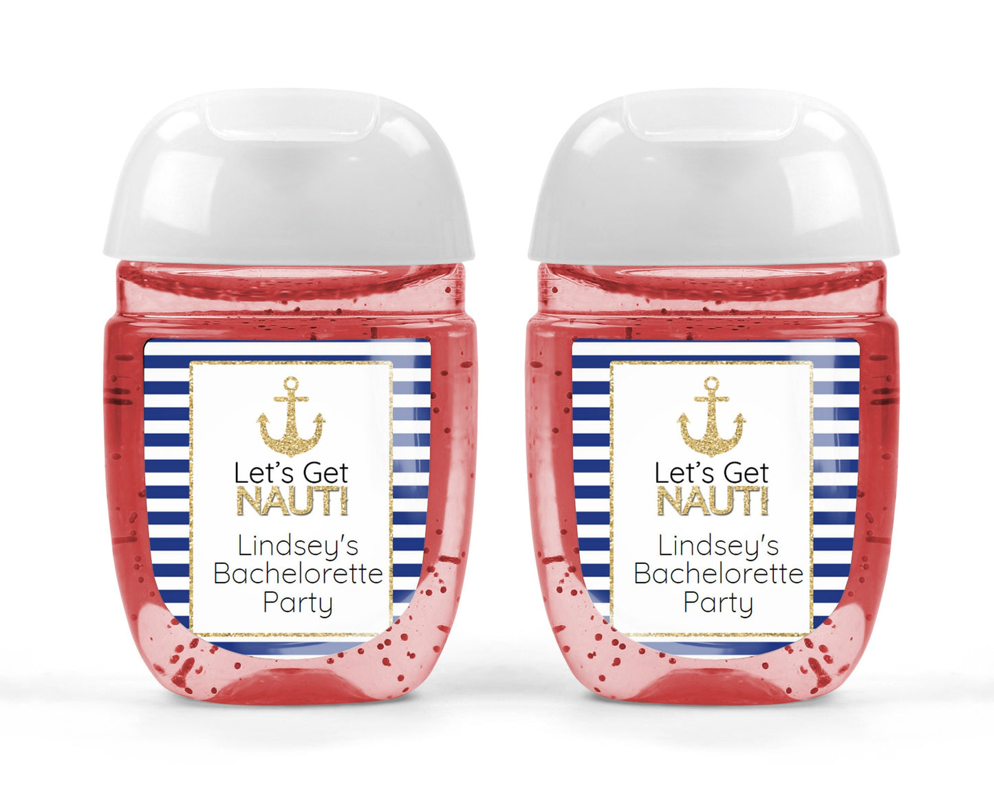 Let's Get Nauti Hand Sanitizer Labels - Labels ONLY