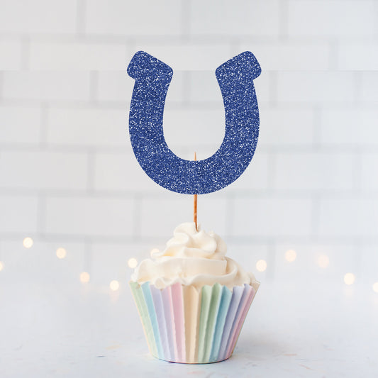 READY TO SHIP Horseshoe Cupcake Toppers