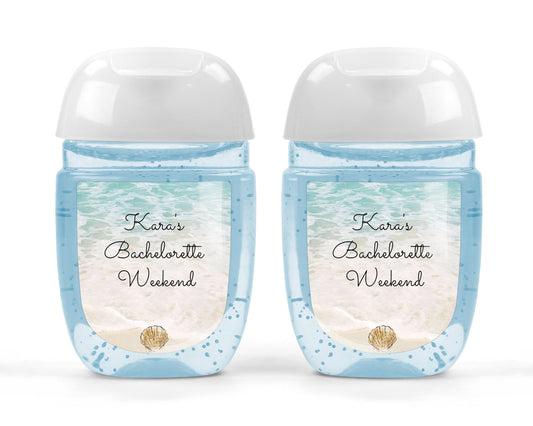 Beach Hand Sanitizer Labels - Labels ONLY
