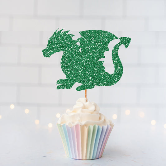 READY TO SHIP Dragon Cupcake Toppers