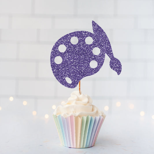 READY TO SHIP Artist Palette Cupcake Toppers