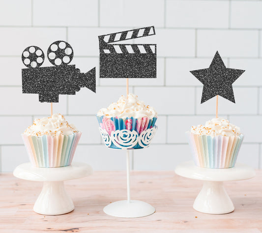 READY TO SHIP Movie Cupcake Toppers
