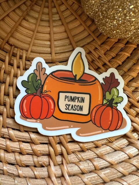 Pumpkin Season Vinyl Sticker