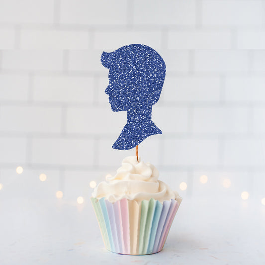 READY TO SHIP Glamour Guy Cupcake Toppers